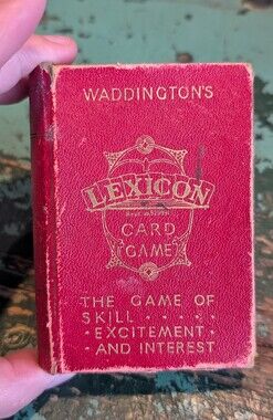 Vintage 1935 Waddingtons Lexicon Card Game England Complete!